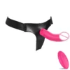 Remote Control G-Spot Clitoral Stimulation Female Adult Sex Toys Strap on Adjustable Harness Wearable Dildo Lesbian Vibrator