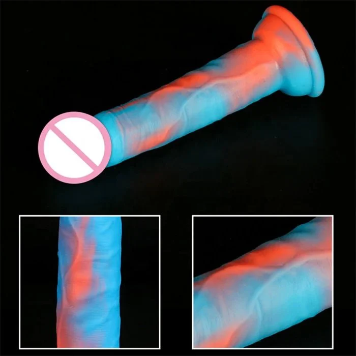 Colorful Silicone Strap-On Strap-On Dildo Soft Realistic Adult Sex Toys Without Balls for Adults