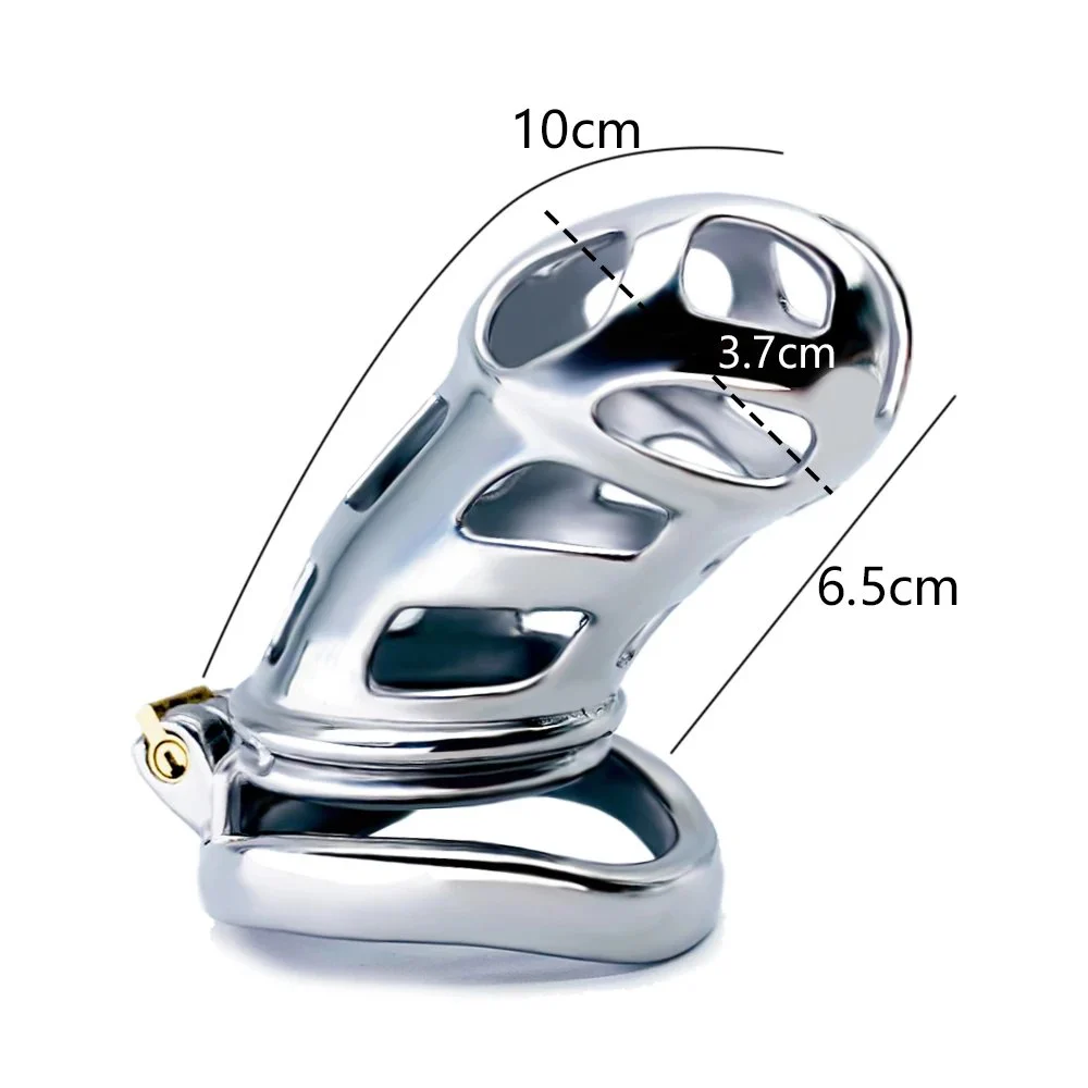 long size Cobra Metal Chastity Cage for Penis Exercise Bondage Restraint cage Sex Toys for Men