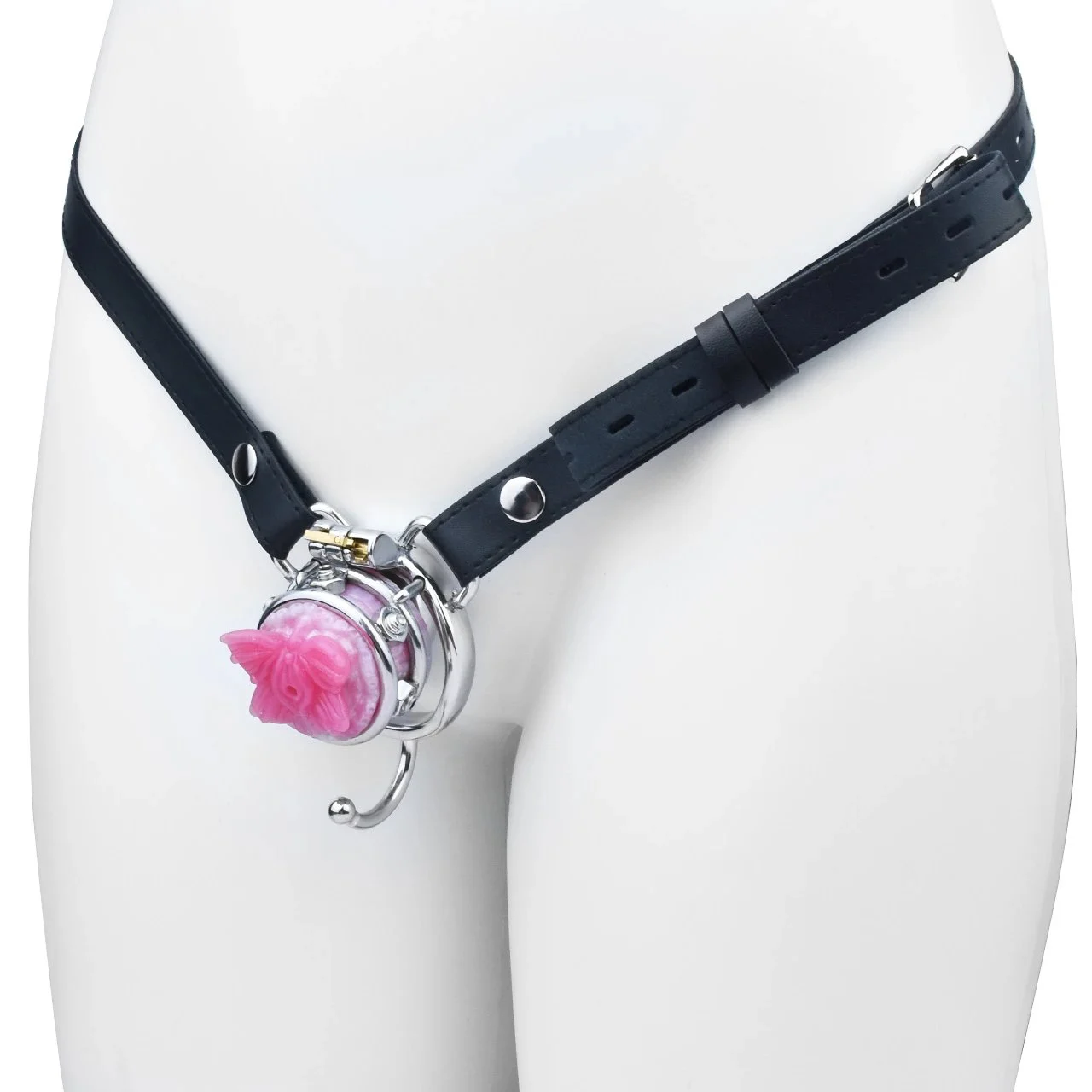 Cute Sissy Cock Cage for Male Guy with Arc Ring Egg Hook Flirting Goods