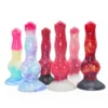 Dog Knot Penis Silicone 8 Inches Anal Plug Pussy Toys With Strong Suction Anal Sex Toys for Man Masturbators
