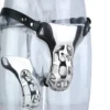Male Stainless Steel Chastity Device Panties, Full Wrap Cage, Long Term Wear,Sissy Harness Metal Chastity Belt