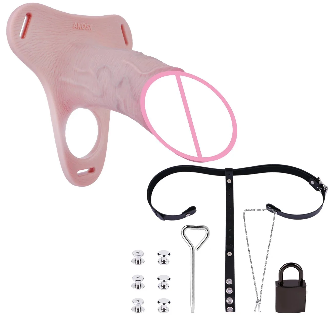 Hollow Silicone Dildo Strap on Reusable Penis Pump Sleeve Cock Extender Adult Male Sex Toys Enlarger for Men Couple