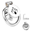 Inverted Chastity Cages, Flat Chastity Cage, PA Chastity Cage Glans Piercing Chastity Device Sex Toys
