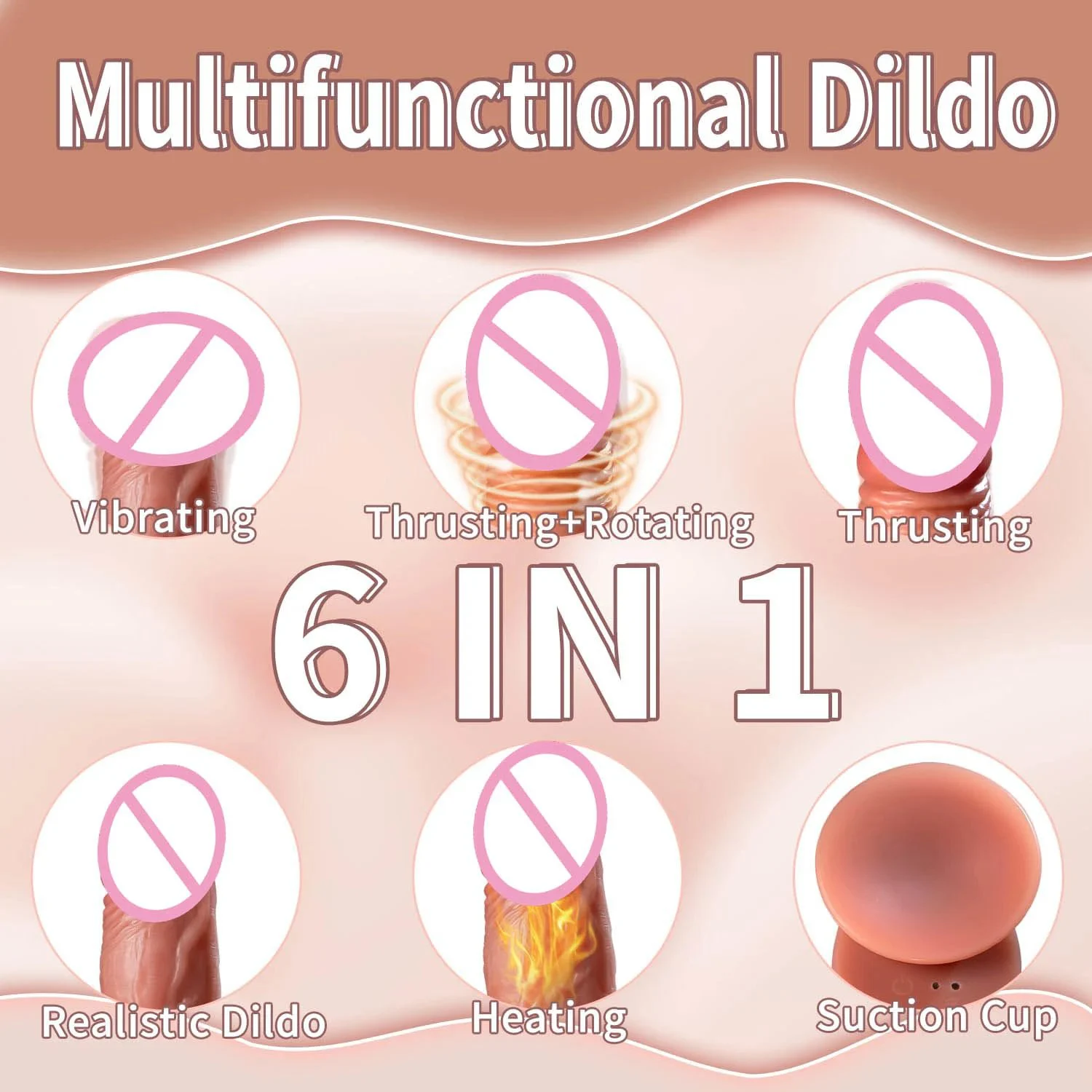 Remote Control Soft Silicone Realistic Penis G Spot Clitoris Stimulator Thrusting Swing Heating Dildo Vibrator Sex Toy for Women