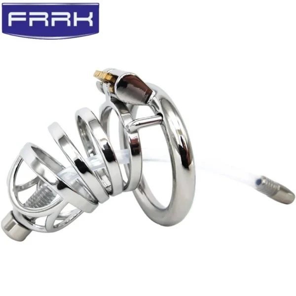 Catheter Metal Stainless Steel Chastity Device Chastity Lock Control Device Fun Chastity Lock for Men