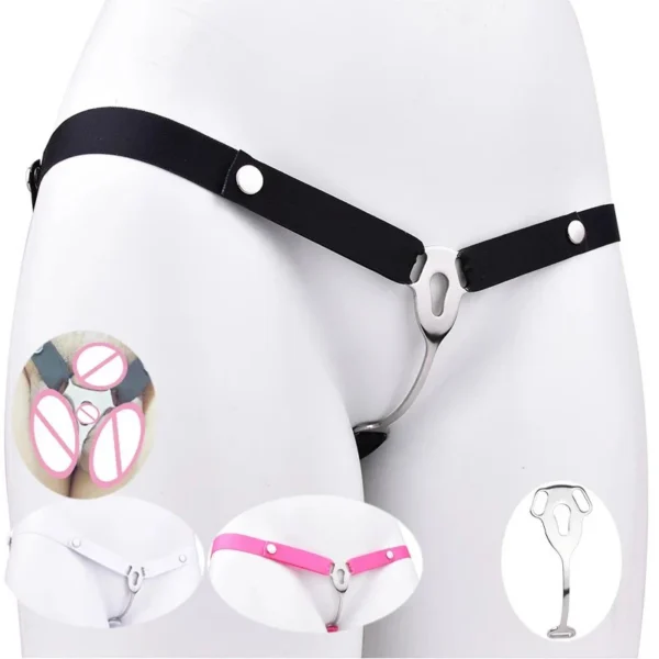 Clip Cage Men's Chastity Device Vaginal Chastity Lock Male Sissy Chastity Belt for Men Cock Cage Sex Toy