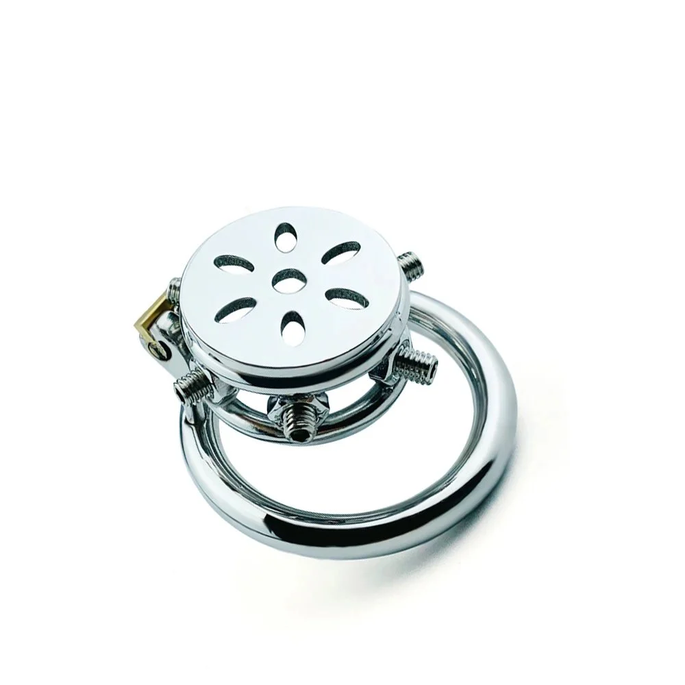 Metal Chastity Lock Comfortable Cock Cage Device Adult Game Sex Toy for Male