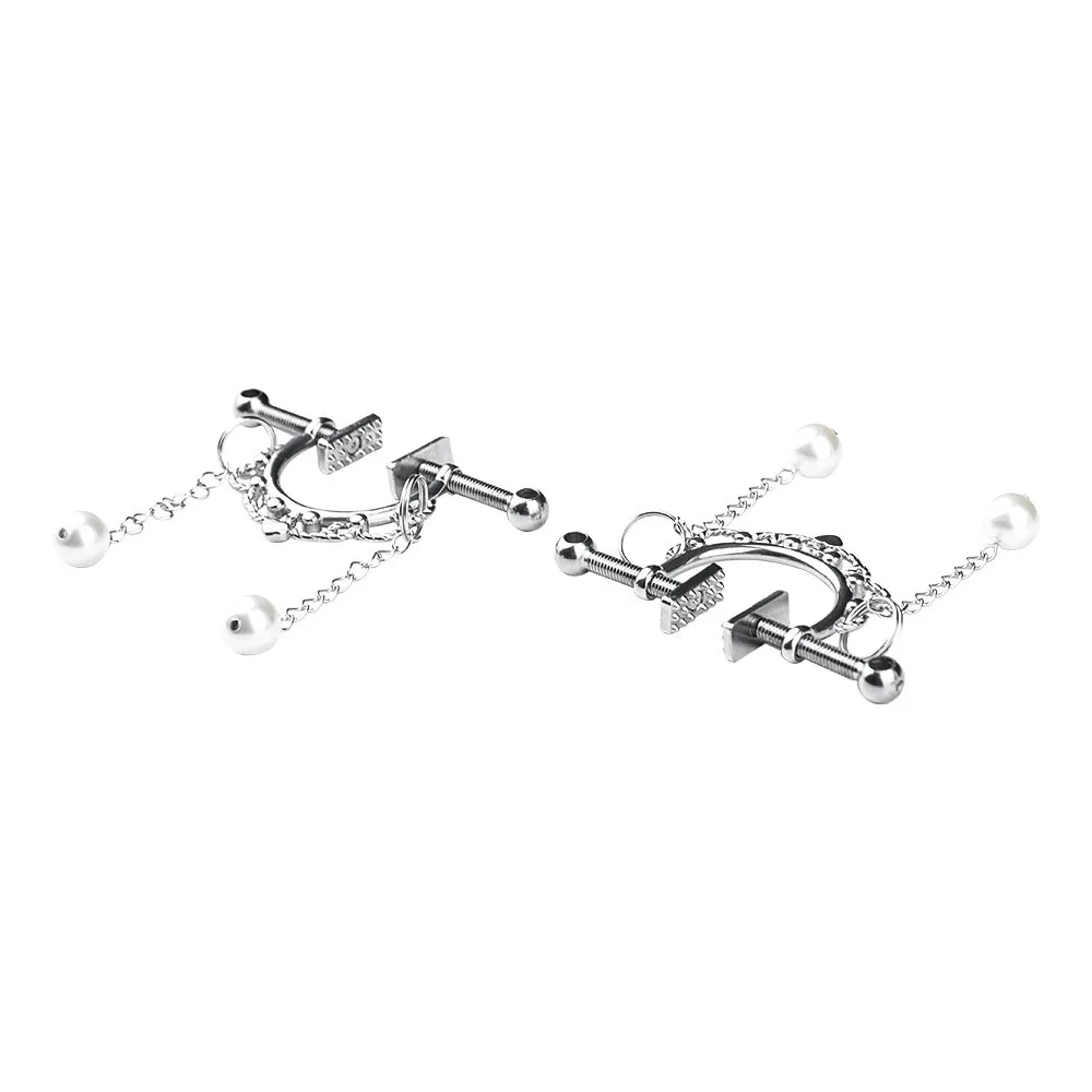 Metal Silver Breast Chain for Women Lesbian Couple Game
