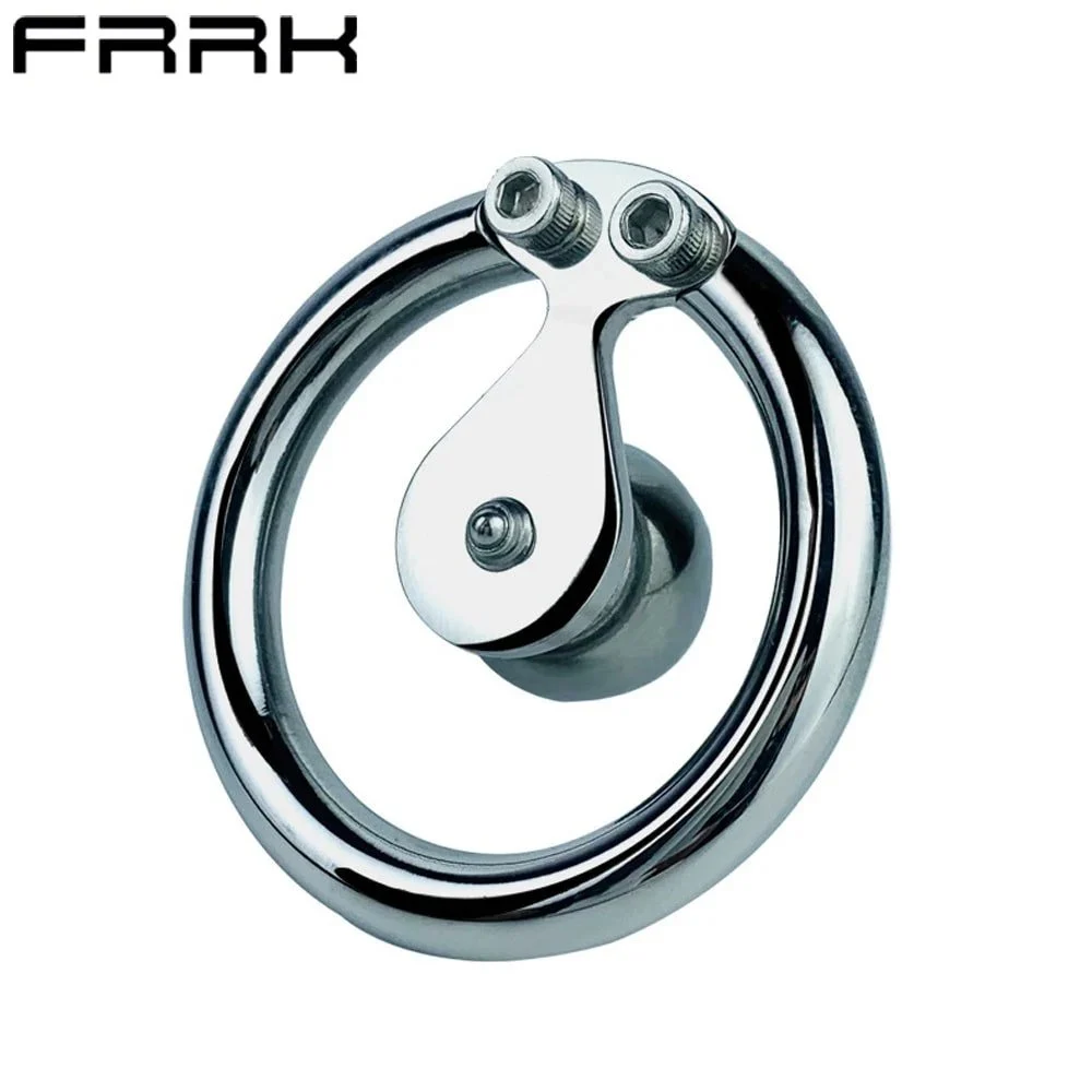 Penis Ring Chastity Cage Stainless Steel Male BDSM Sex Toys Ring Design Metal Beads Weightless Chastity Device Sexual