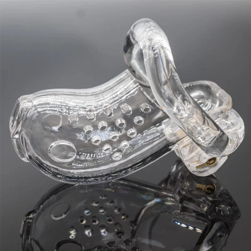 Lifelike Gold Fish Model Plastic Penis Cage 3.89 Inch Mini Cute Male Chastity Device with Four Different Size Couple Domination