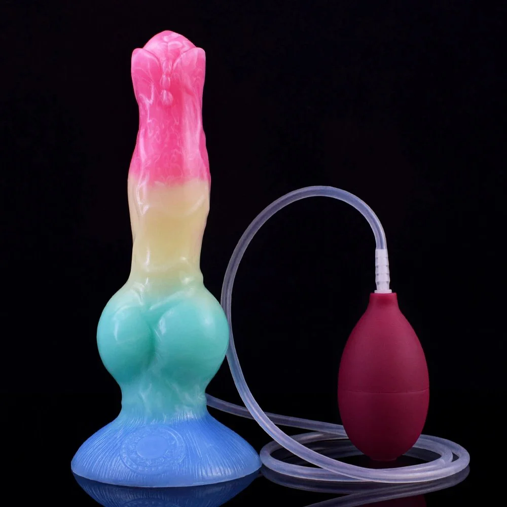 Fantasy Creature Cocks with Five Active Colors Support Drop Shipping Squirting Dog Dildo alien Cock Dog Knotted Dildo