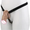 Removable Adult Realistic Penis Chastity Cage with Restraints Resin Material Simulated Skin Color Chastity Cage for Adult Men
