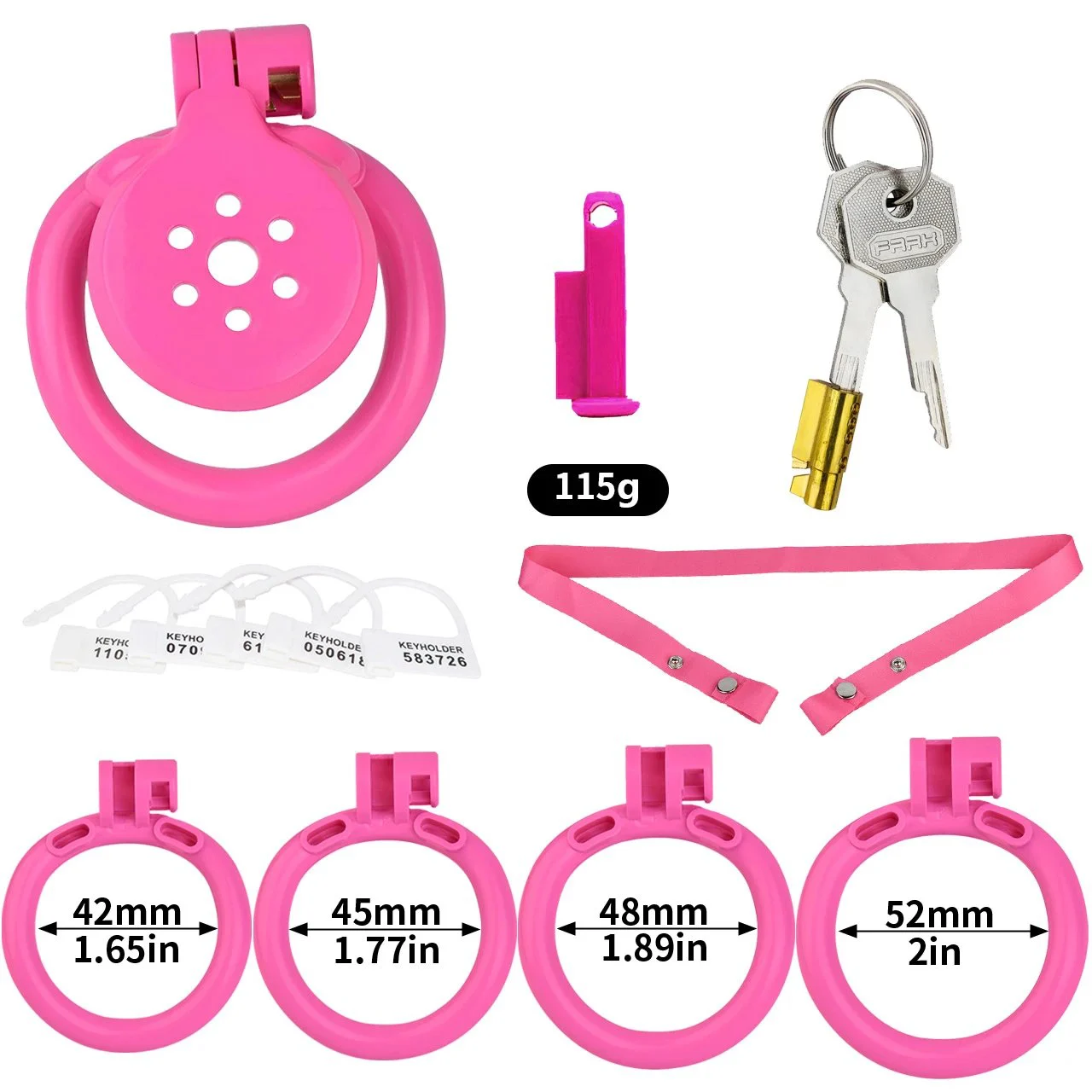 Chastity Cage for Men Strap on with Bondage Belt Sissy Cage Male Chastity Devices Flat Chastity Cage Lock Device