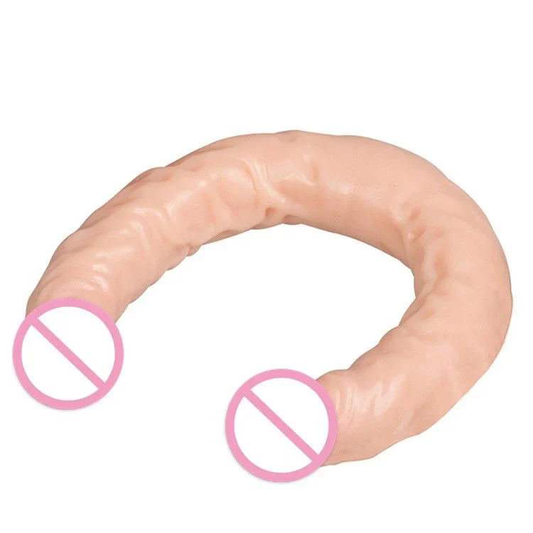 Realistic Black Super Long Double Ended Dildo for Lesbian Sex Toys Dildo