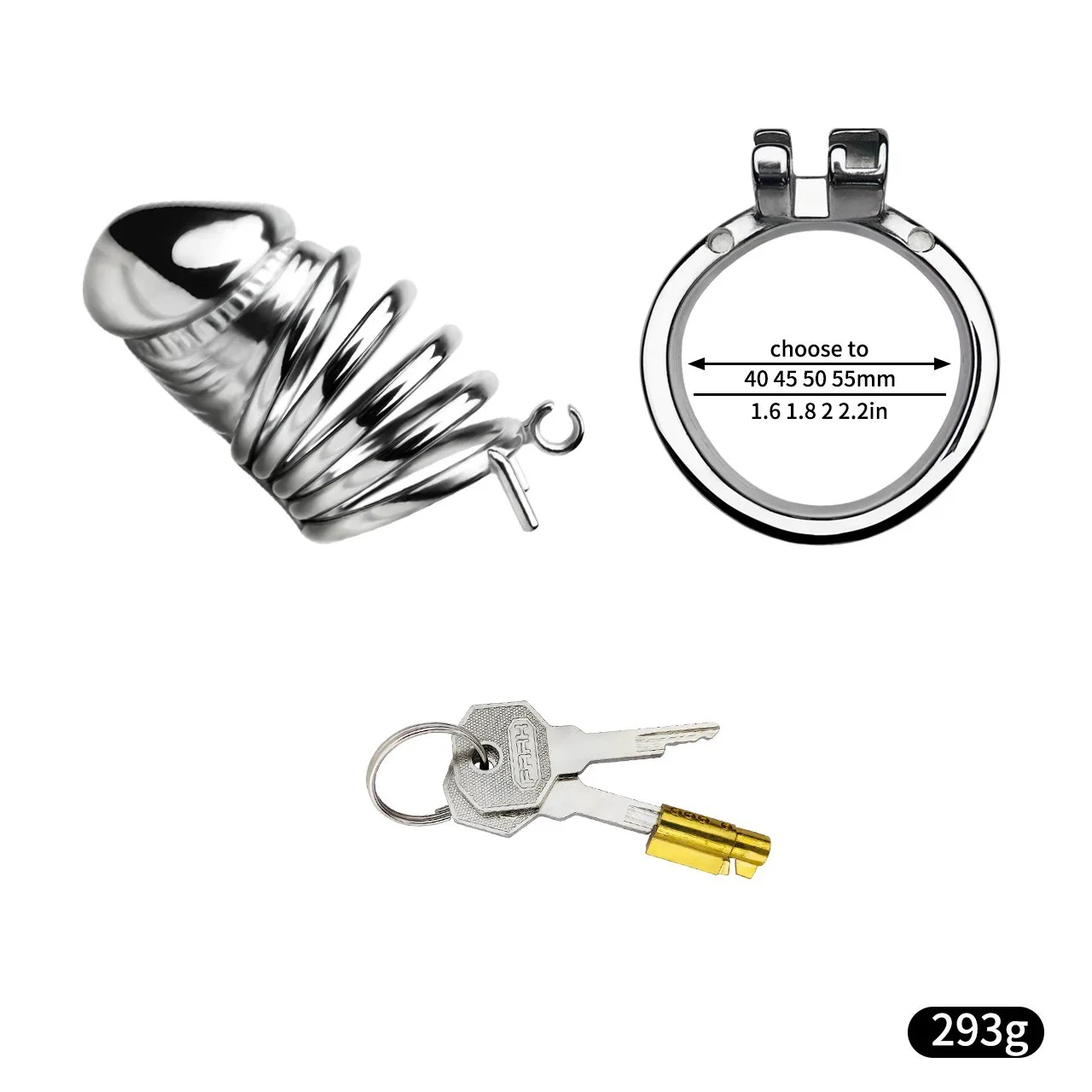 Chastity Cage, Male Chastity Devices for Bondage Play, Bondage Kits