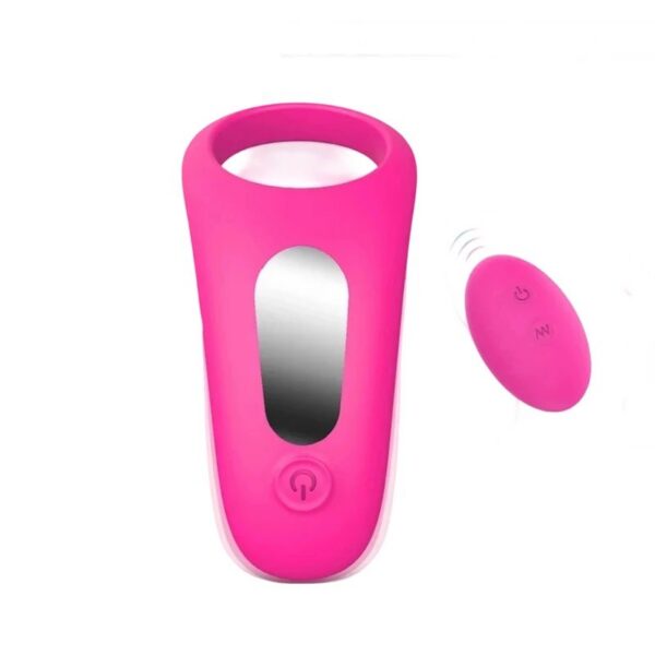 USB Charging Adult Sex Toy 9 Frequency Strong Shock Silica Gel Vibrating Ring Jumping Egg & Couple Resonance Locking Penis Ring