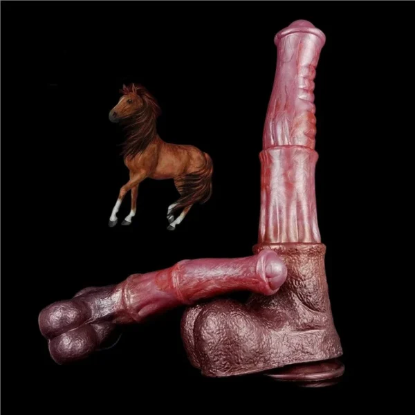 Newest Color Big Horse Dildo Custom Realistic Long Horse Penis with Suction Cup